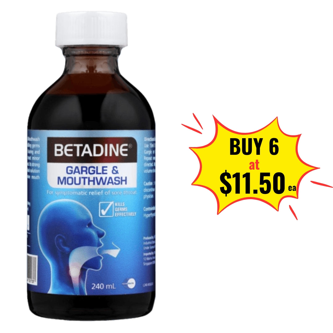 Betadine Gargle & Mouthwash 240ml