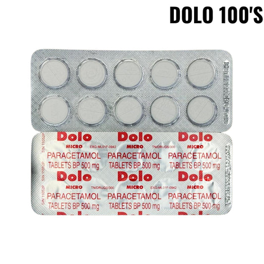 Dolo Paracetamol 500mg Tablets 100’s