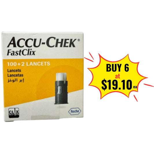 Accu-Chek Fastclix Lancets 102s