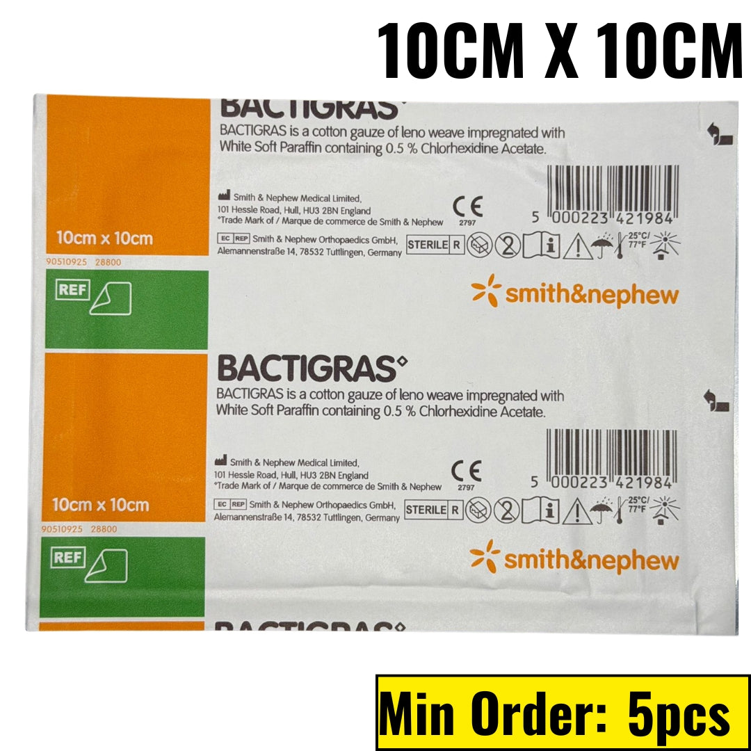 Smith & Nephew Bactigras Dressing 10x10cm 1s