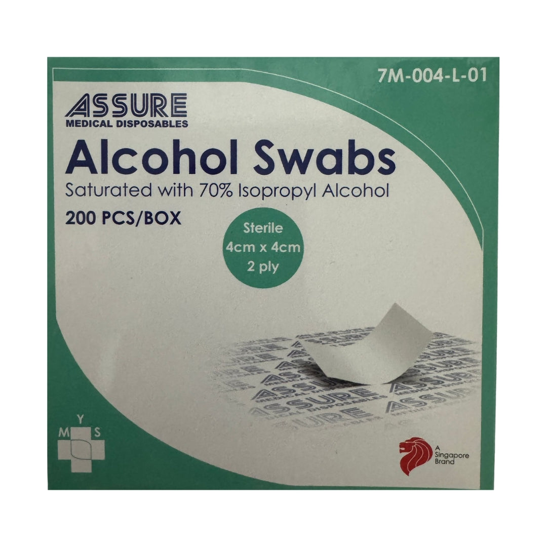 Assure Alcohol Swab 4 x 4cm 200s