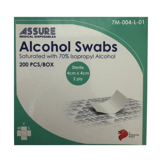 Assure Alcohol Swab 4 x 4cm 200s