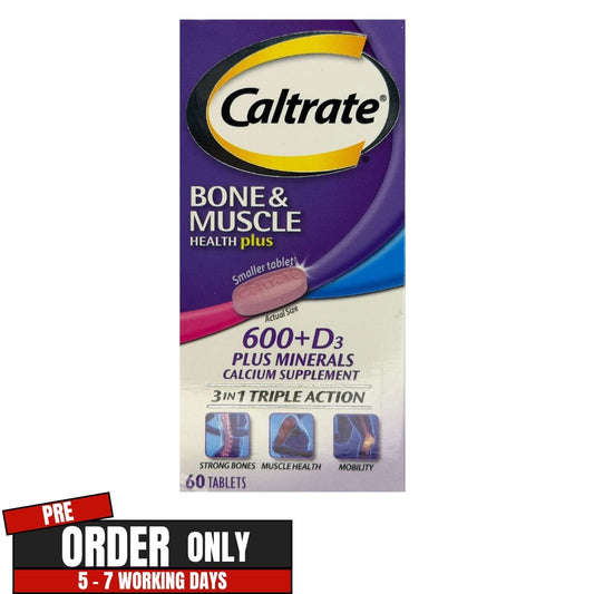 Caltrate 60s Tablets 600 Plus with Vitamin D 500iu