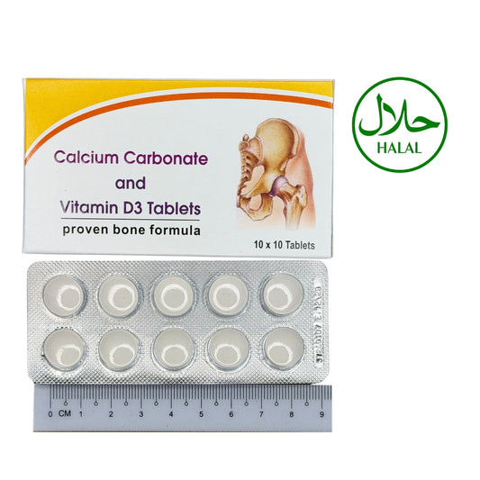 Calcium Carbonate 100's 500mg/ Vitamin D3 200iu