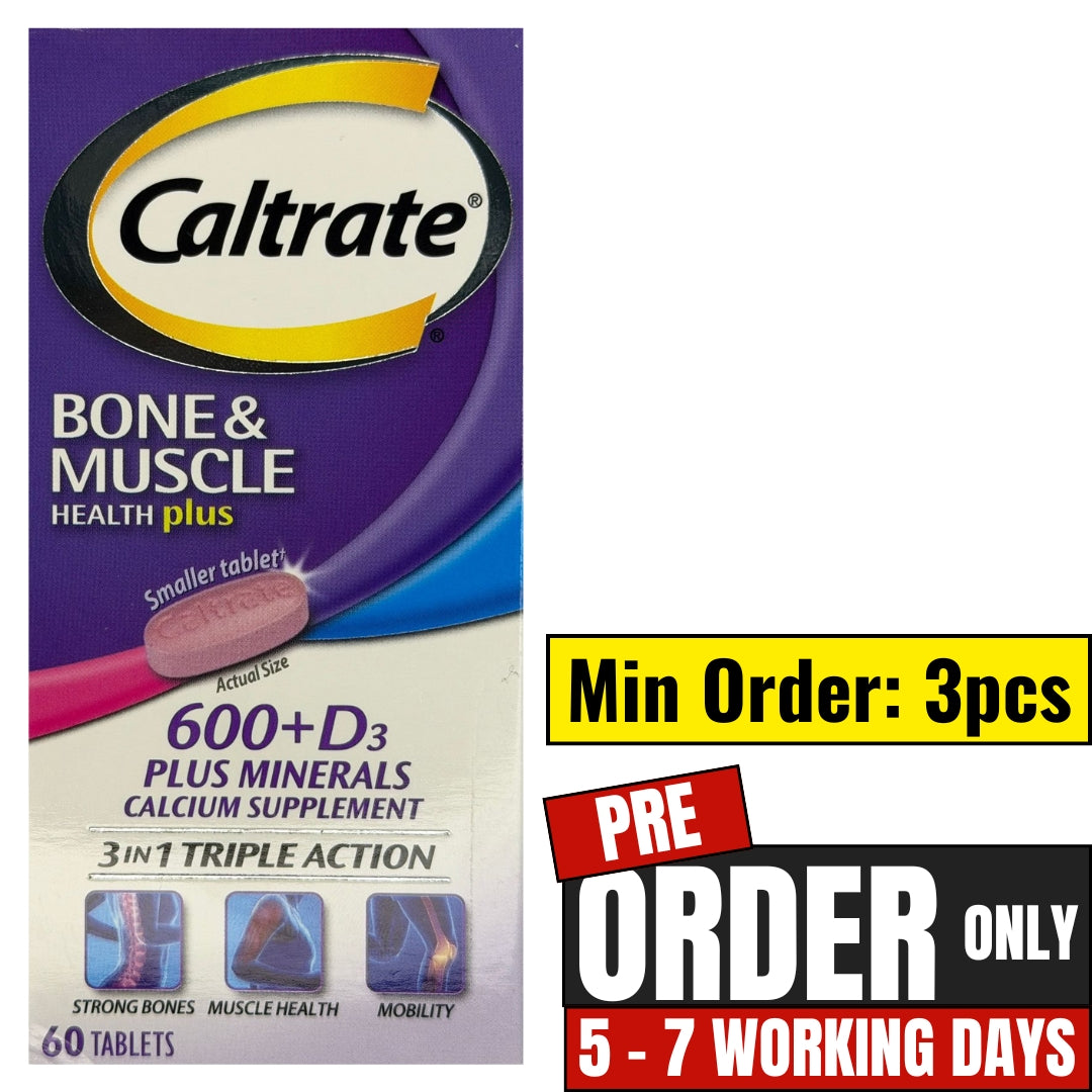 Caltrate 60s Tablets 600 Plus with Vitamin D 500iu