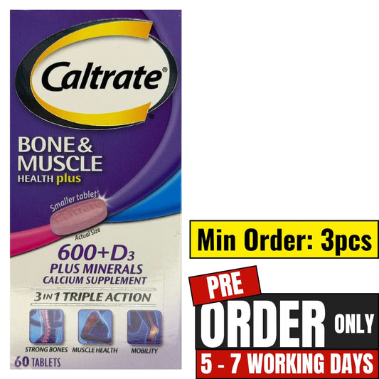 Caltrate 60s Tablets 600 Plus with Vitamin D 500iu
