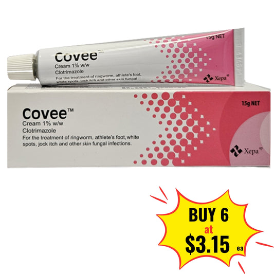 Covee Clotrimazole 1% Cream 15g