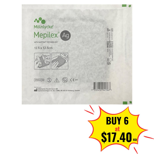 Mepilex Ag 12.5 x 12.5cm 1s