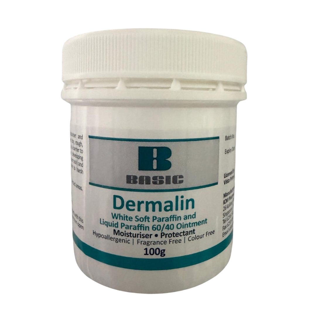 Dermalin 100g Soft Paraffin & Liquid Paraffin Ointment