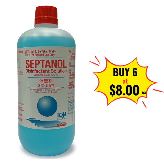 Septanol Denatured Alcohol 70% 500ml