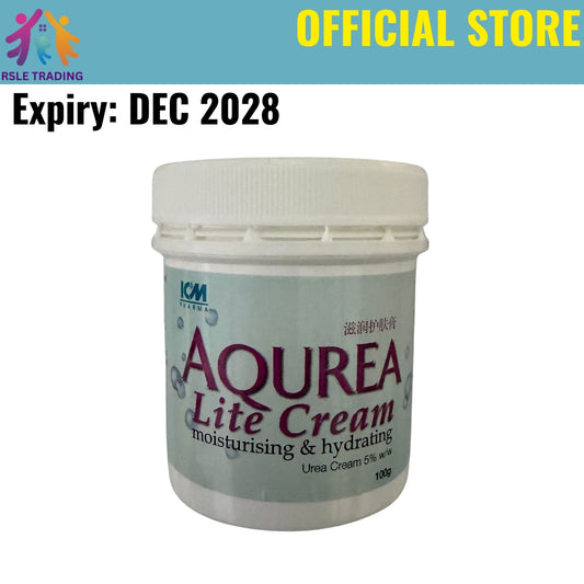 Aqurea Lite Urea 5% Cream 100g | Moisturizing Cream for Dry & Scaly Skin | Intensive Hydration
