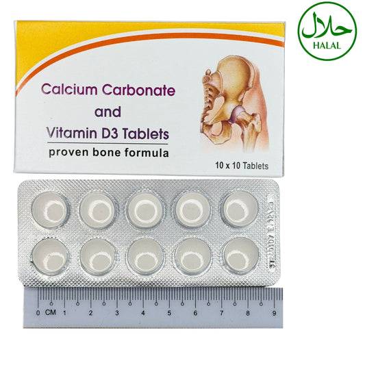 Calcium Carbonate 100's 500mg/ Vitamin D3 200iu