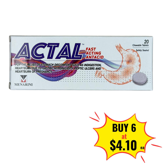 Actal Tablets 20s
