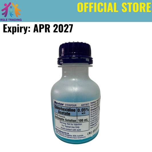 Baxter Chlorhexidine 0.05% Antiseptic Solution 100ml | Wound Care
