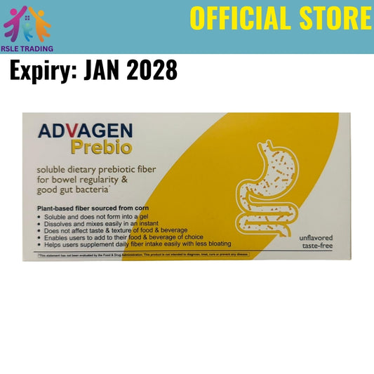 Advagen Prebio 5g Sachet 30s – Prebiotic Fiber for Gut Health, Bowel Regularity & Digestion