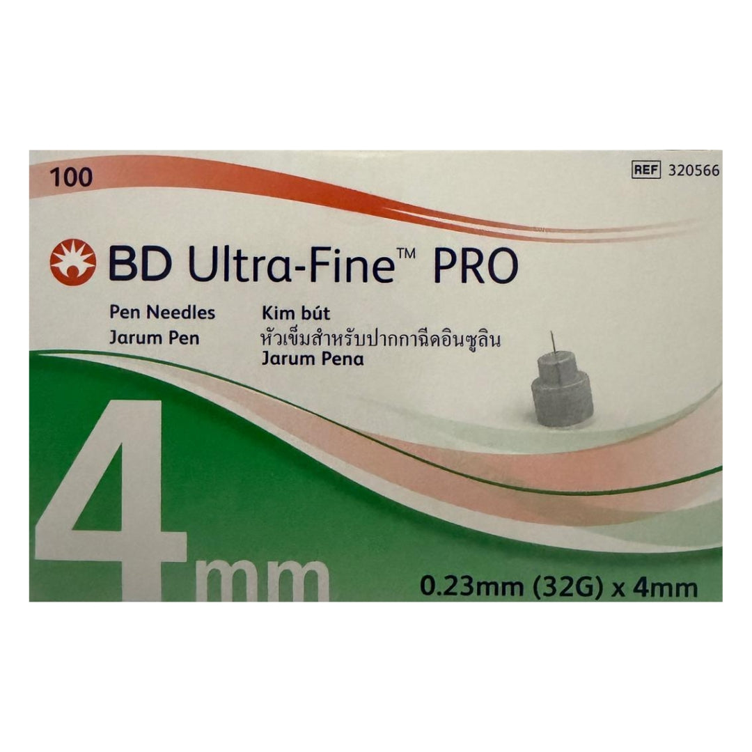 BD Ultra-Fine PRO Pen Needle 32G x 4mm 100's