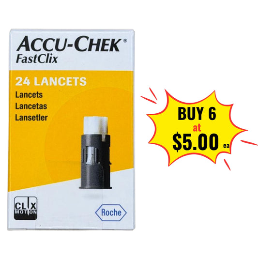 Accu Chek Fastclix Lancets 24'S