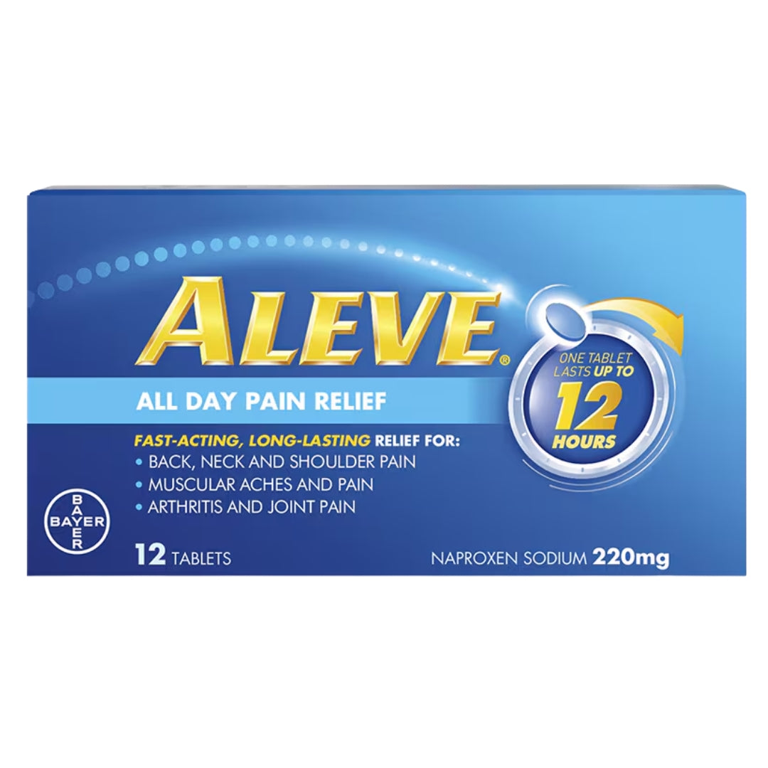 Aleve Naproxen Sodium 220mg (Relief Joint & Muscle Pain) 12s