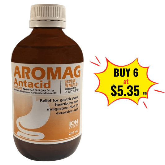 Aromag 200ml Antacid Magnesium Carbonate Aromatic Mixture