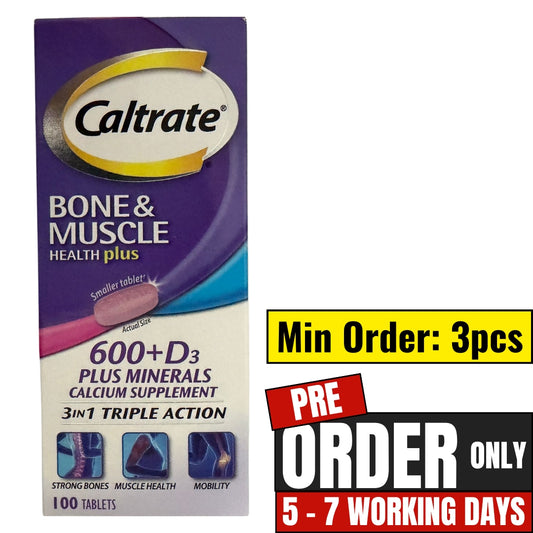 Caltrate 100s 600 Plus with Vitamin D 500iu