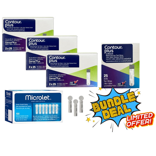 Contourplus Test Strip 7x25s+Lancet 100s
