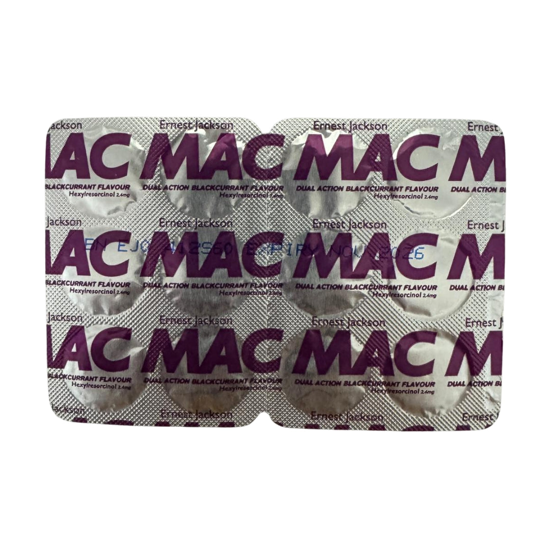 Mac Dual Action Lozenges Blackcurrant 12s