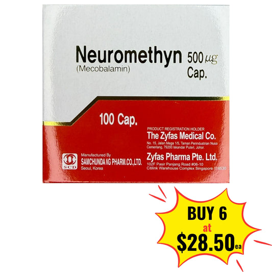 Neuromethyn 100 Caps Mecobalamin 500mcg