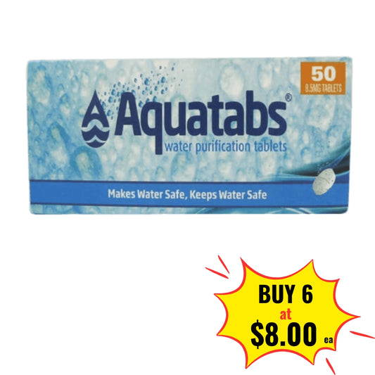 Aquatabs 50's Water Purification Tablets