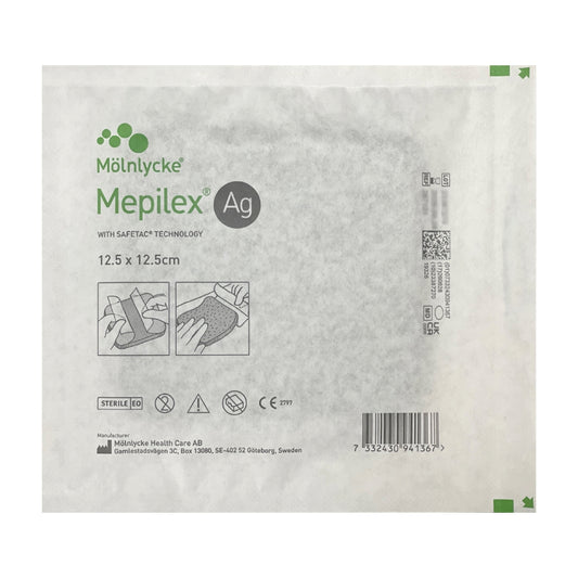 Mepilex Ag 12.5 x 12.5cm 1s