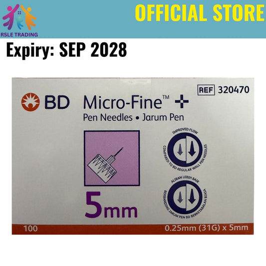 BD Micro-Fine Pen Needle 31G x 5mm 100's 320470