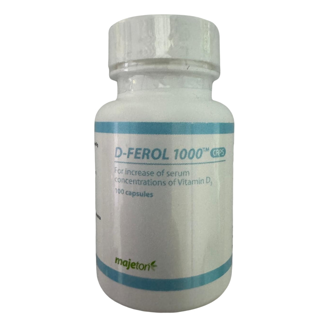 D-Ferol Cholecalciferol 1000IU Capsules 100’s