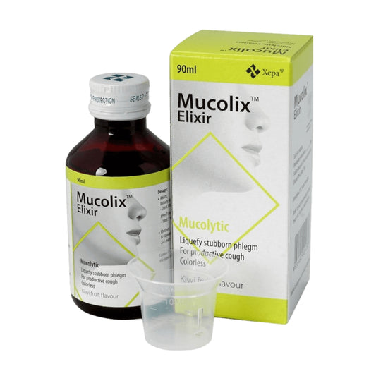 Mucolix 90ml Cough Syrup Kiwi Flavour