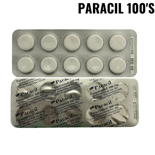Paracil Paracetamol 500mg Tab 100's