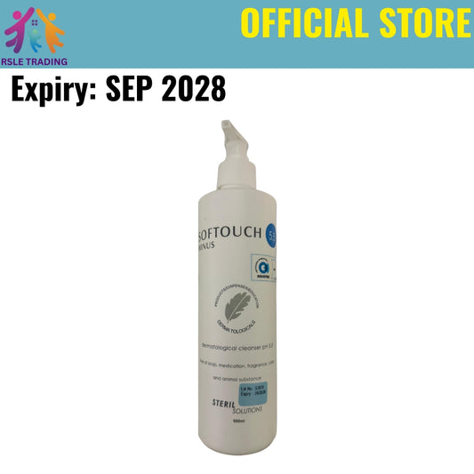 Soft Touch 5.5 Minus Cleanser 500ml – pH 5.5 Dermatological Wash for Sensitive & Eczema Skin