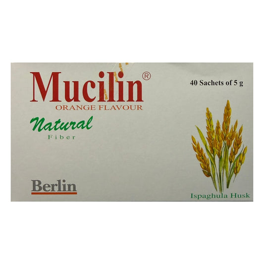 Mucilin Sachets 40s Orange (Fybogel Alternative)