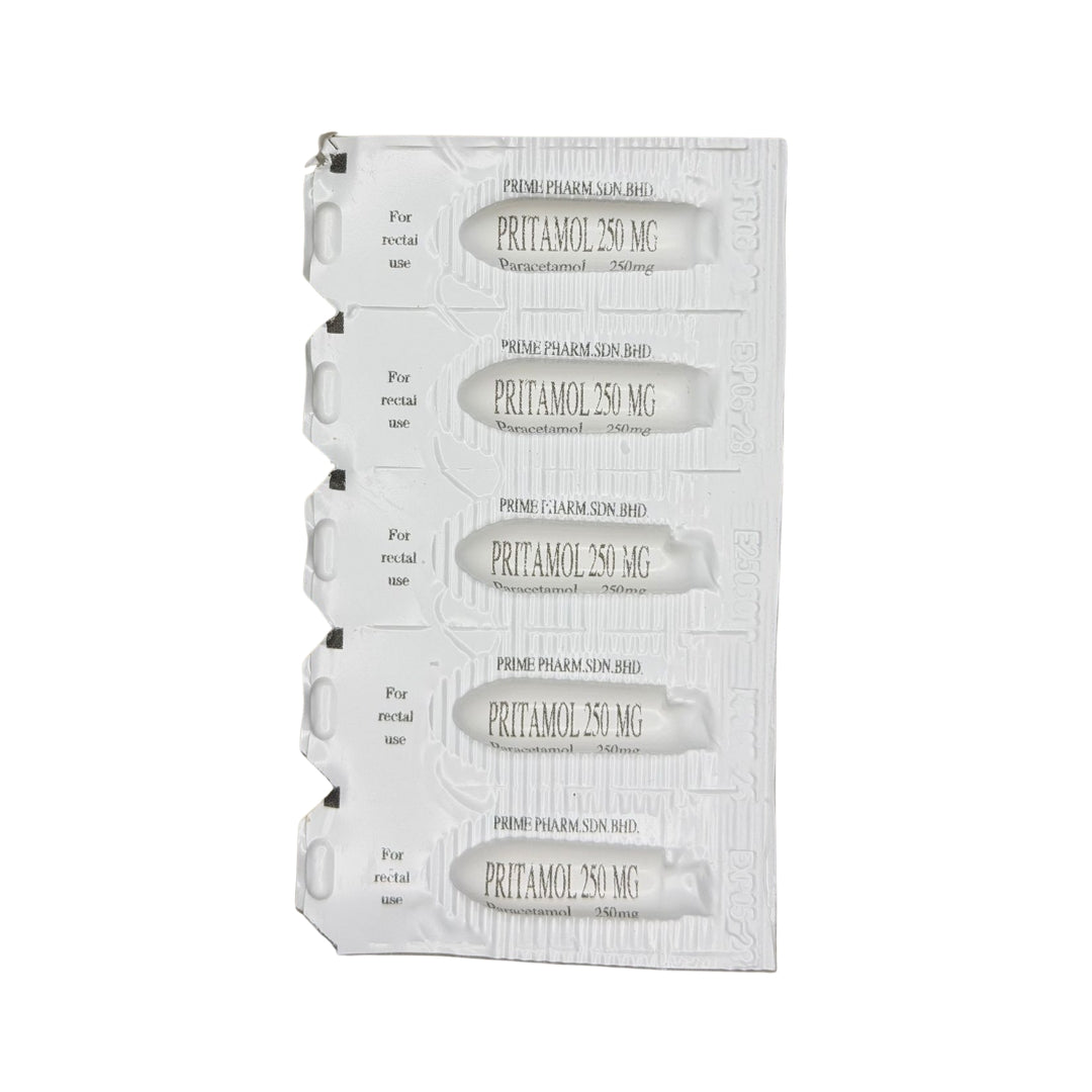 Pritamol Suppositories 250mg 5’s