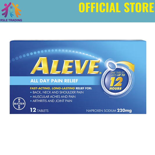 Aleve Naproxen Sodium 220mg (Relief Joint & Muscle Pain) 12s