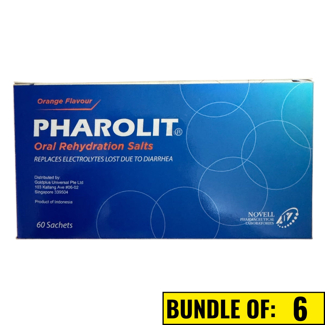 Pharolit Oral Rehydration Salts (Orange Flavour) Sachet 60's