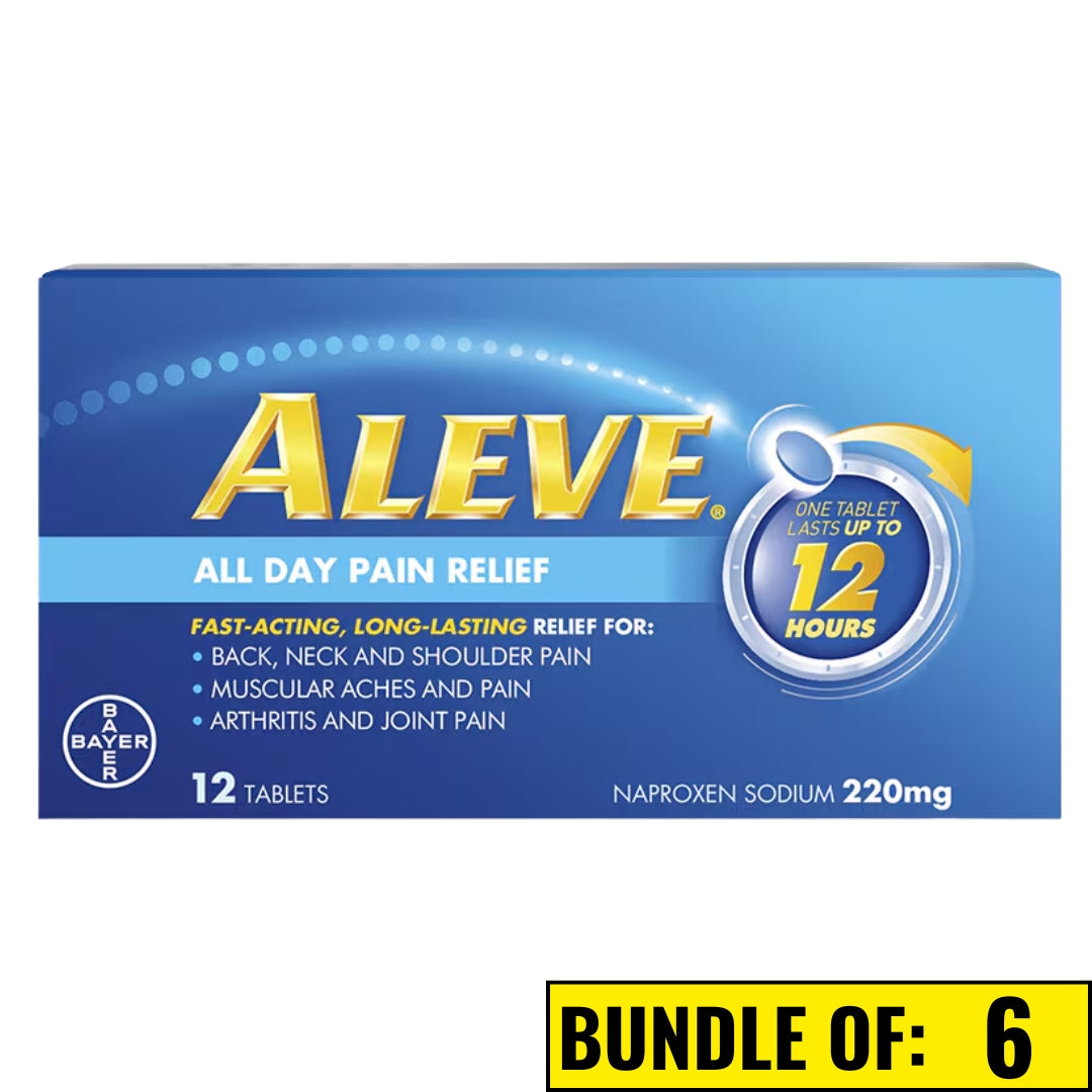 Aleve Naproxen Sodium 220mg (Relief Joint & Muscle Pain) 12s