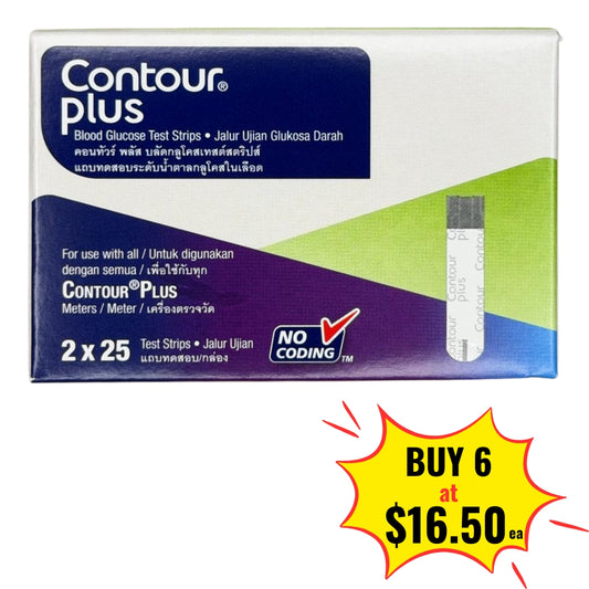Contour Plus One Test Strips 50s