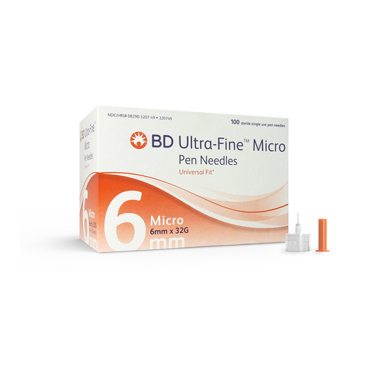 BD Ultra Fine Pen Needle 32G 6mm 100s 320749