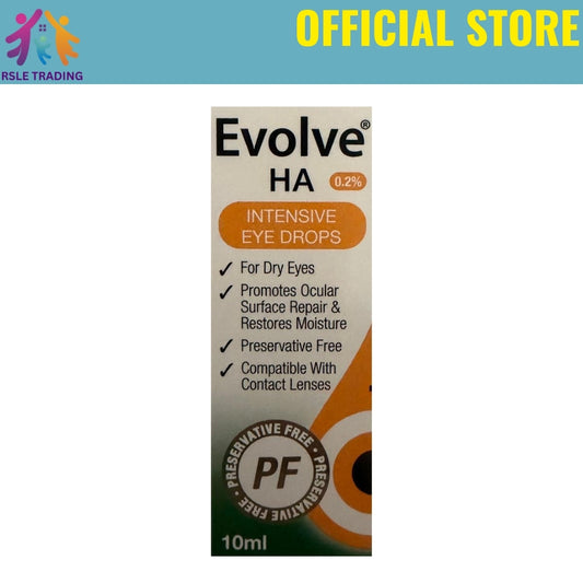 Evolve HA 0.2% Eye Drops 10ml – Long-Lasting Moisture