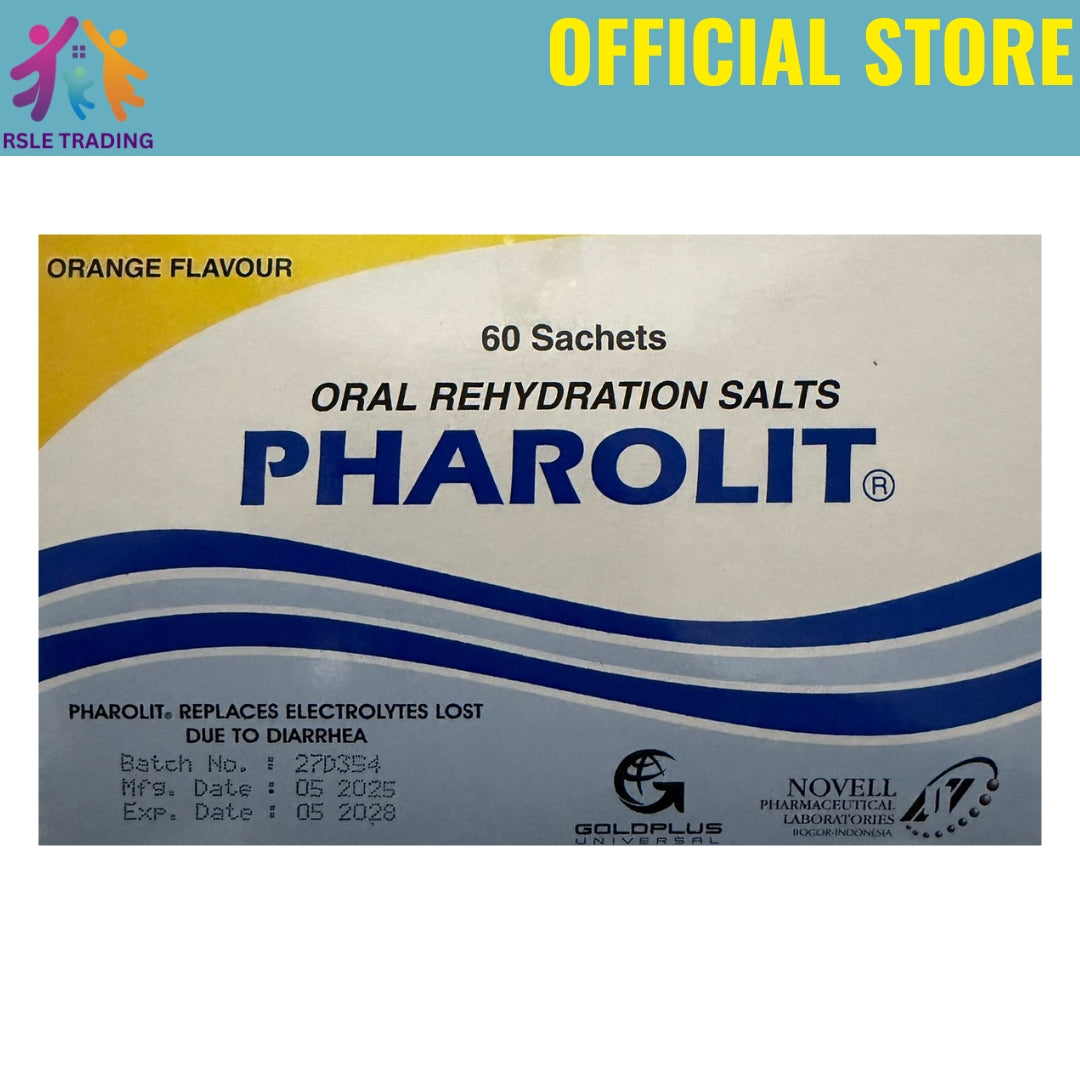 Pharolit Oral Rehydration Salts (Orange Flavour) Sachet 60's