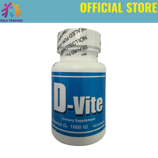 D-Vite Vitamin D3 1000IU Softgels 100’s