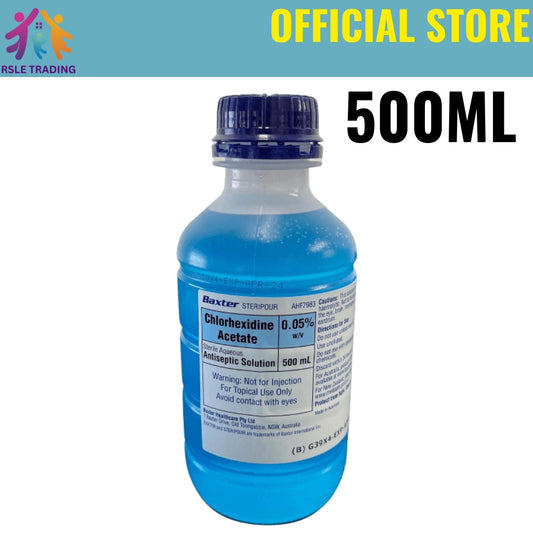 Baxter Chlorhexidine 0.05% w/v Solution 500ml