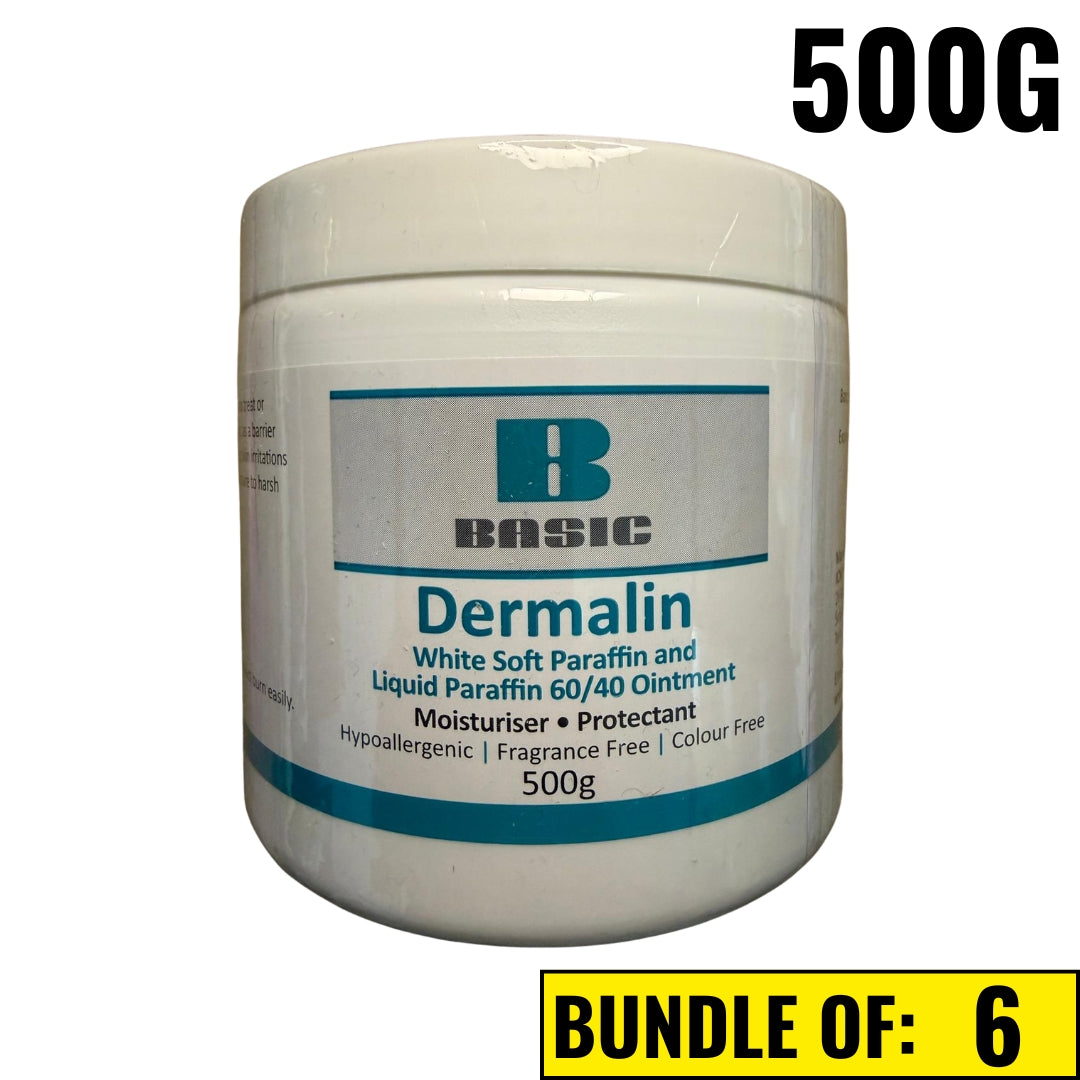 Dermalin 500g 60/40 White Soft Paraffin Ointment