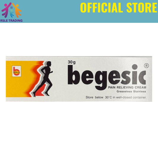 Begesic Pain Relieving Cream 30g – Fast Relief for Muscle, Joint & Arthritis Pain