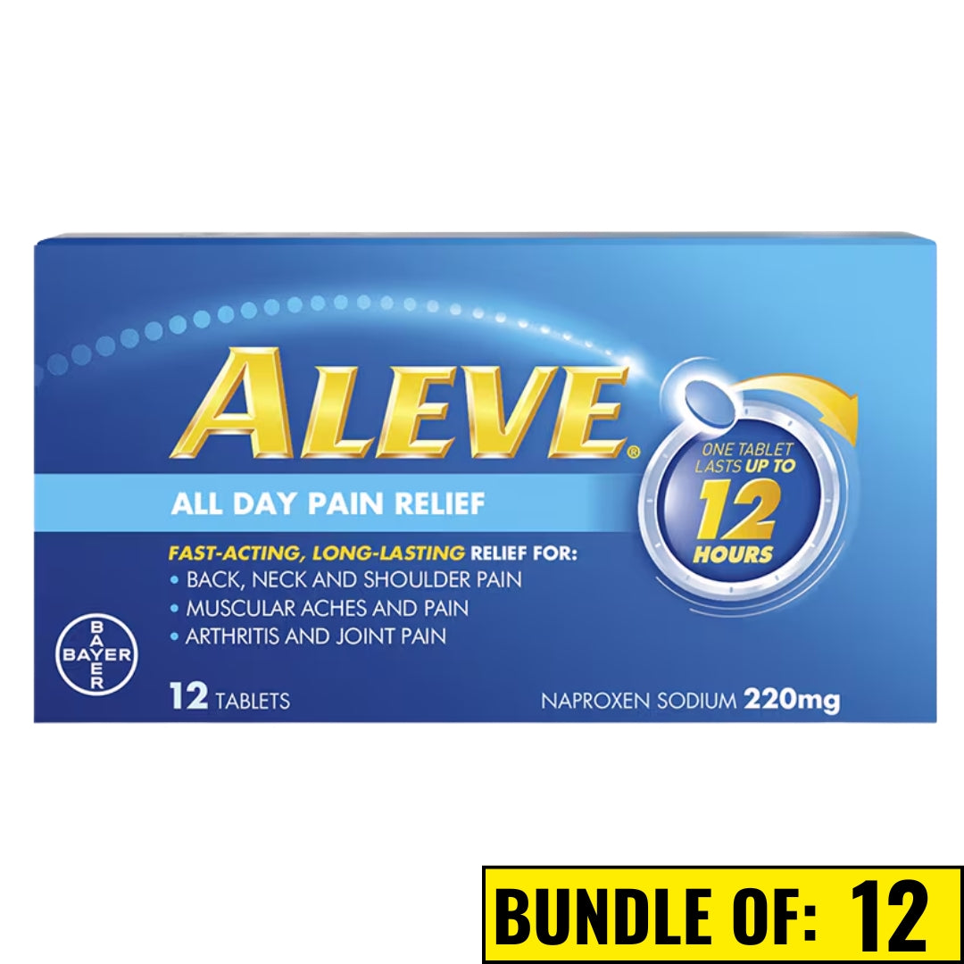 Aleve Naproxen Sodium 220mg (Relief Joint & Muscle Pain) 12s