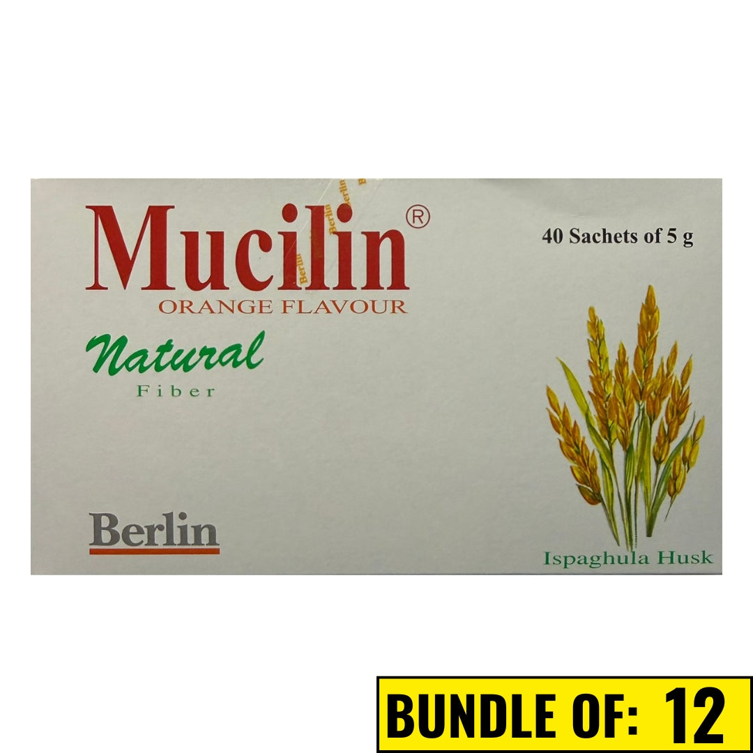 Mucilin Sachets 40s Orange (Fybogel Alternative)