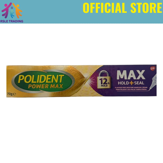 Polident Max Hold & Seal Adhesive Cream 70g